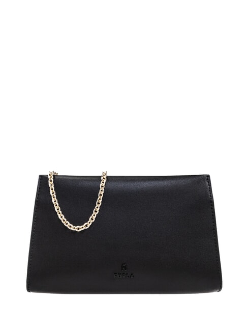 FURLA MYFURLA Clutch aus Leder mit Ketten-Schulterriemen Schwarz - Damentaschen
