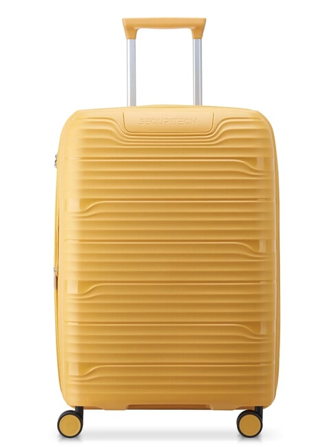 DELSEY SECURITECH DUNE Großer erweiterbarer Trolley Gelb - Harte Trolleys