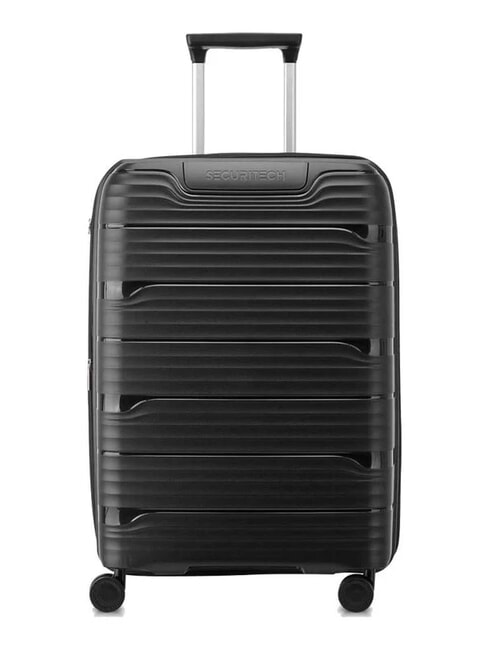 DELSEY SECURITECH DUNE Mittelgroßer erweiterbarer Trolley Schwarz - Harte Trolleys