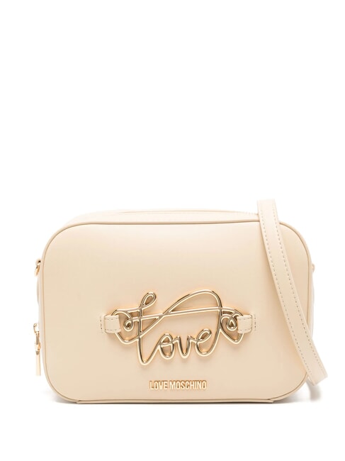 LOVE MOSCHINO CURSIVE LOGO Mini-Umhängetasche Beige - Damentaschen