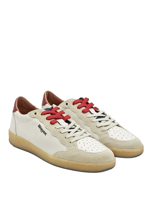 BLAUER MURRAY Turnschuhe weiß/rot/marineblau - Herrenschuhe