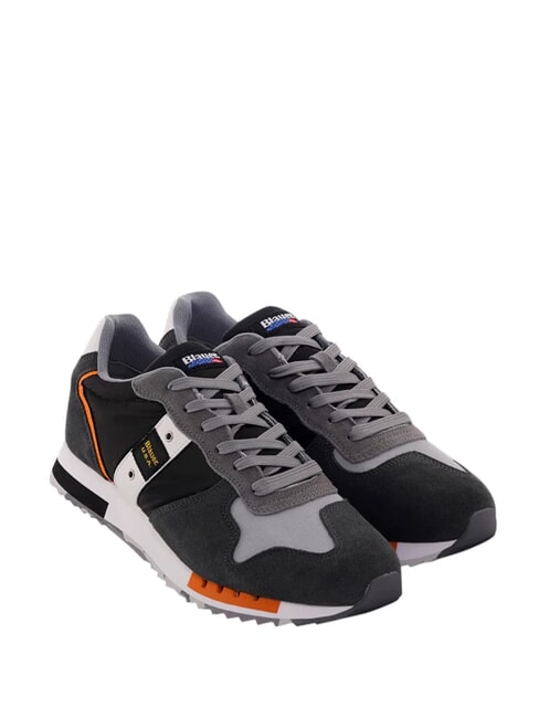 BLAUER QUEENS Laufschuhe schwarz/grau - Herrenschuhe