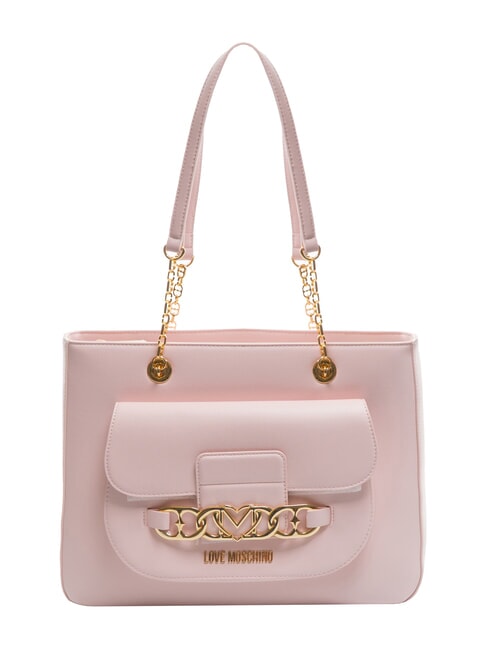 LOVE MOSCHINO HEART CHAIN Schulter-Shopper-Tasche rosa - Damentaschen