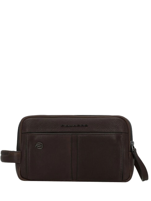 PIQUADRO HEDLEY Kosmetiktasche aus Leder MORO - Beauty-Case