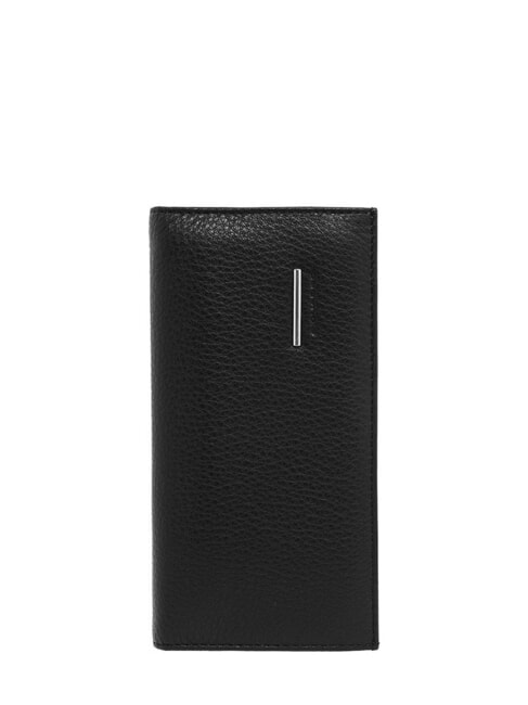 PIQUADRO MODUS  Vertikale Lederbrieftasche Schwarz - Brieftaschen Herren