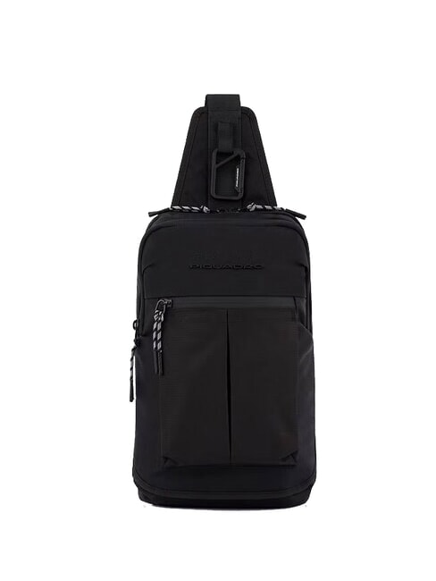 PIQUADRO ARNE Rucksacktasche mit einer Schulter Schwarz - Umhängetaschen Herren