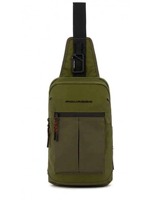 PIQUADRO ARNE Rucksacktasche mit einer Schulter GRÜN - Umhängetaschen Herren