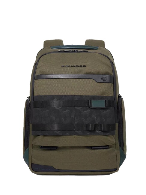 PIQUADRO FX  15,6" Laptop-Rucksack GRÜN - PC-Rucksäcke