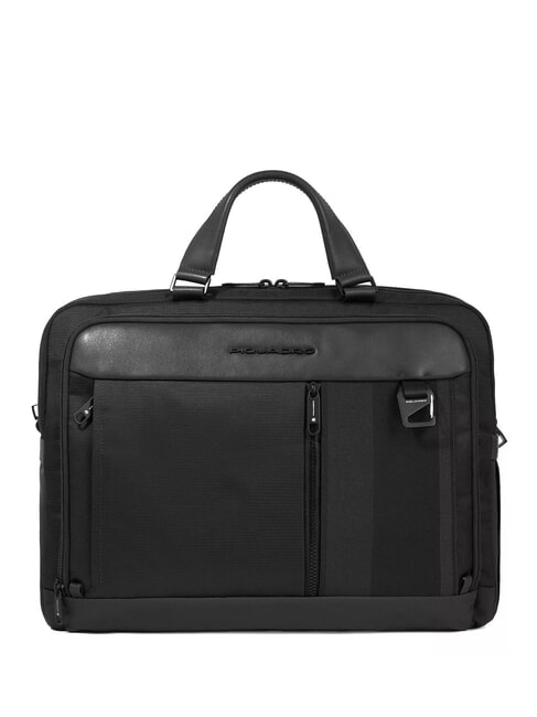 PIQUADRO STEVE 15,6-Zoll-Laptop-Aktentasche Schwarz - Arbeitstaschen