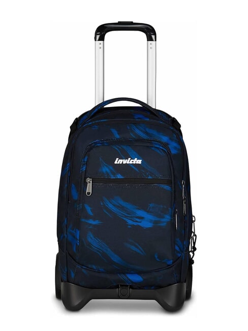 INVICTA PLUG FANTASY Abnehmbarer Trolley-Rucksack, Laptop-Halterung plätschernde Wellen - Rucksäcke mit Trolleyfunktion