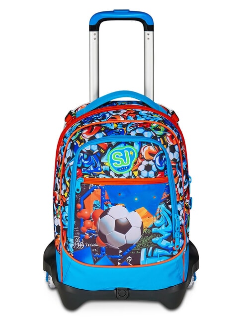SJGANG TINYPATCH BOY JACK 3WD Abnehmbarer Rucksack-Trolley, 3 Räder leuchtendes Türkis - Rucksäcke mit Trolleyfunktion