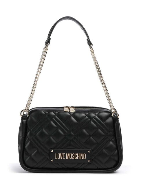 LOVE MOSCHINO QUILTED Schultertasche mit Kettengriff Schwarz - Damentaschen