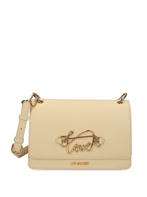 LOVE MOSCHINO CURSIVE LOGO Umhängetasche Beige - Damentaschen