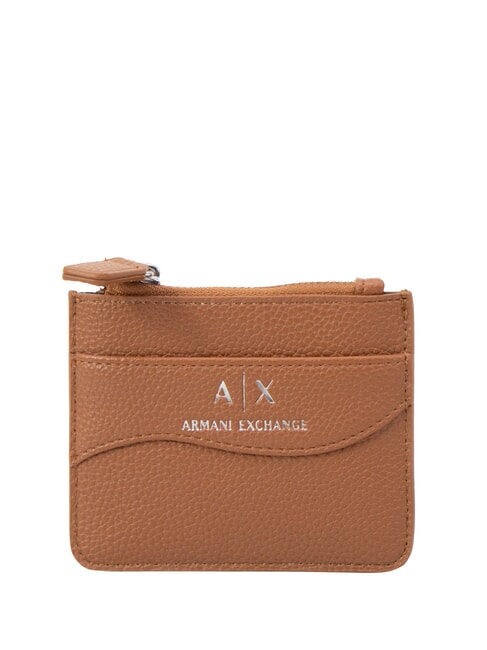 ARMANI EXCHANGE A|X Kartenhalter mit Reißverschluss Whiskey - Brieftaschen Damen