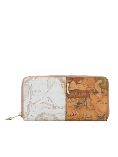 ALVIERO MARTINI PRIMA CLASSE GEO MIX Große Geldbörse mit Rundum-Reißverschluss NATÜRLICH - Brieftaschen Damen