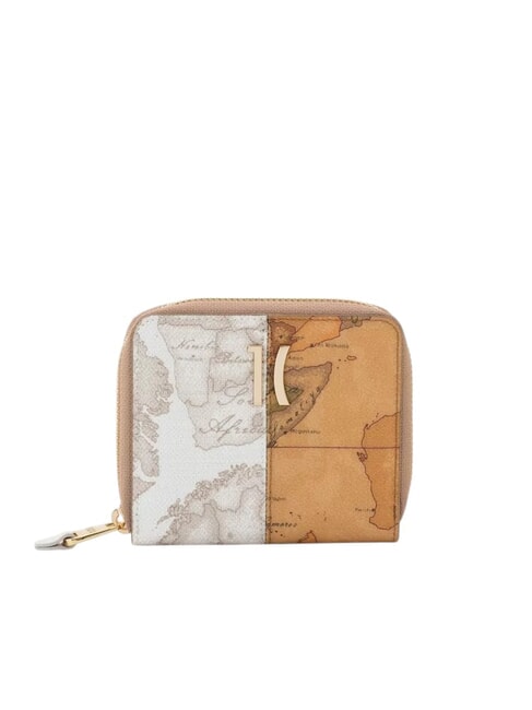 ALVIERO MARTINI PRIMA CLASSE GEO MIX Kleine Geldbörse mit Rundum-Reißverschluss NATÜRLICH - Brieftaschen Damen