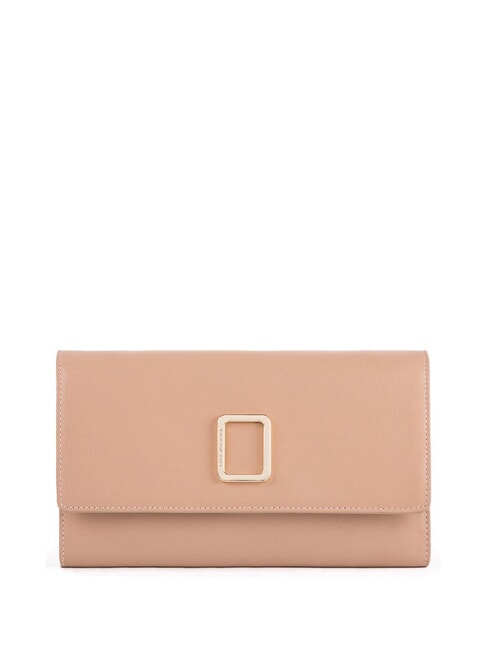 PIQUADRO FREEDOM Clutch-Geldbörse aus Leder BEIGE - Brieftaschen Damen
