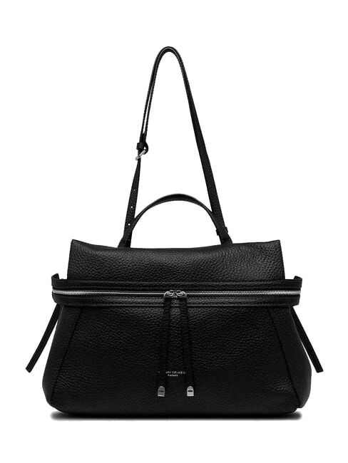GIANNI CHIARINI GILDA Schultertasche aus gehämmertem Leder Schwarz - Damentaschen