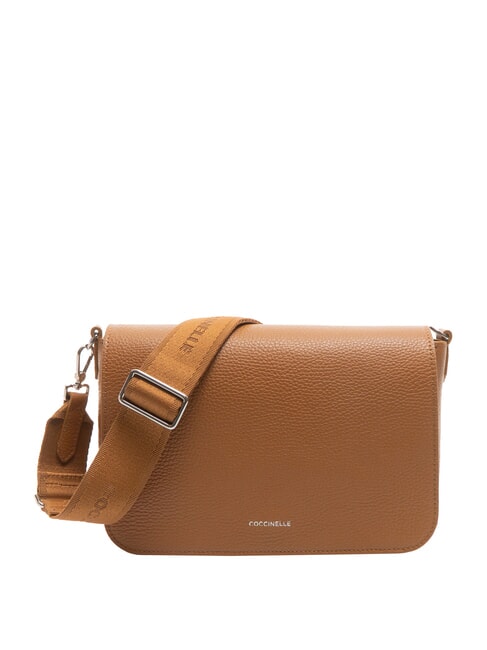 COCCINELLE ARIES Schultertasche aus gehämmertem Leder CUIR - Damentaschen