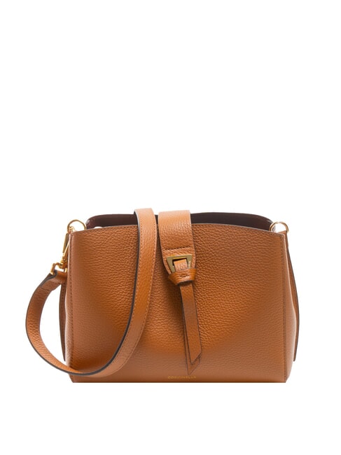 COCCINELLE ALBA Schultertasche aus gehämmertem Leder CUIR - Damentaschen