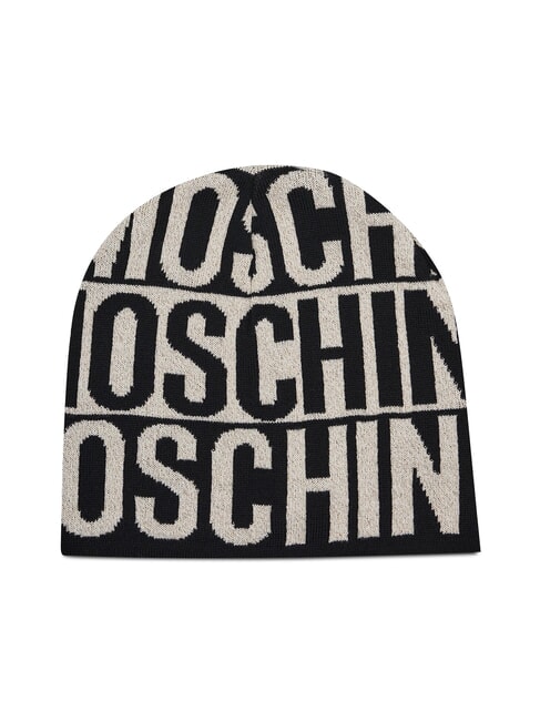 MOSCHINO LOGO ALL OVER Schädeldecke schwarz/beige - Mützen/Hüte