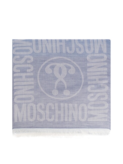 MOSCHINO LOGO ALL OVER Stola Himmelblau - Schals
