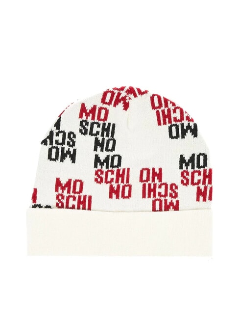 MOSCHINO LOGO BICOLOR Umschlagmütze Creme - Mützen/Hüte