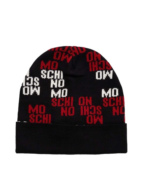 MOSCHINO LOGO BICOLOR Umschlagmütze Schwarz - Mützen/Hüte