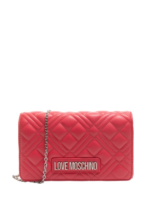 LOVE MOSCHINO QUILTED Mini Bag mit Schultergurt Fuchsie - Damentaschen