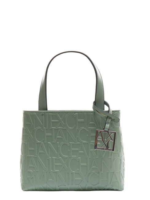 ARMANI EXCHANGE LOGO EMBOSSED Handtasche, mit Schultergurt Salbei - Damentaschen