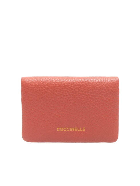 COCCINELLE SOFTY Kartenetui aus gehämmertem Leder Topf - Brieftaschen Damen