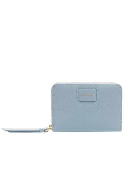 COCCINELLE VOILE Mittelgroße Lederbrieftasche mit Rundum-Reißverschluss Nebelblau - Brieftaschen Damen