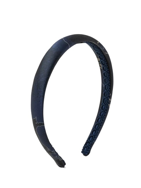 ALVIERO MARTINI PRIMA CLASSE GEO Glattes Haarband 3cm Nachtblau - Haarschmuck
