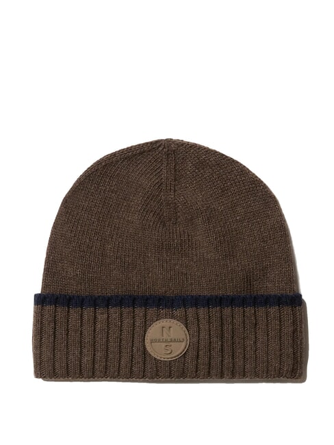NORTH SAILS BEANIE Umschlagmütze Walnuss-Melange - Mützen/Hüte