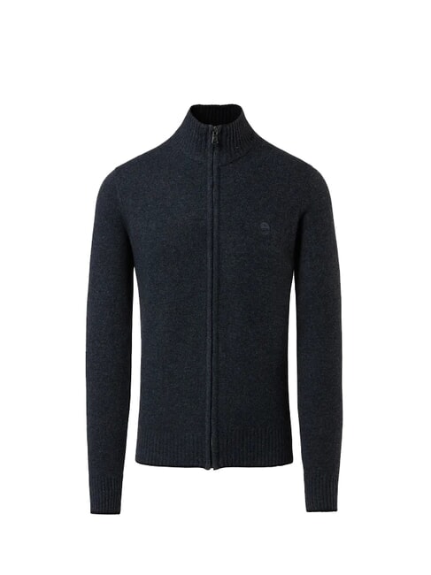 NORTH SAILS 7GG Pullover mit Reißverschluss dunkelgrau meliert - Herrenpullover
