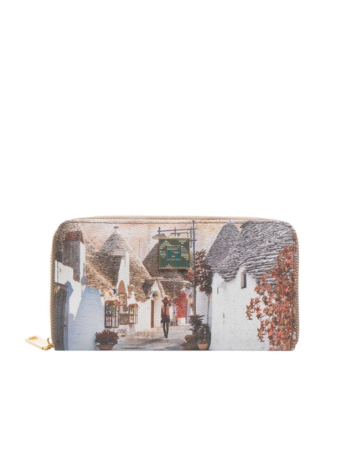YNOT CITY LIFE Große Geldbörse mit Rundum-Reißverschluss trulli - Brieftaschen Damen