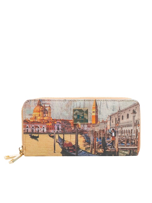 YNOT CITY LIFE Große Geldbörse mit Rundum-Reißverschluss romantisch - Brieftaschen Damen