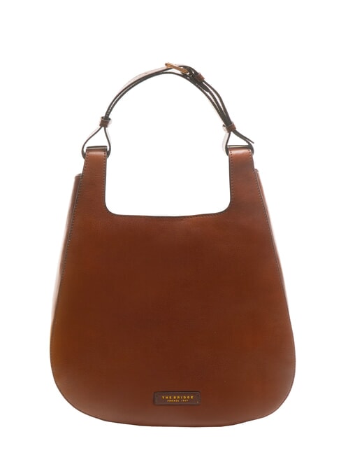 THE BRIDGE LUCIA Hobo-Umhängetasche aus Leder BRAUN - Damentaschen