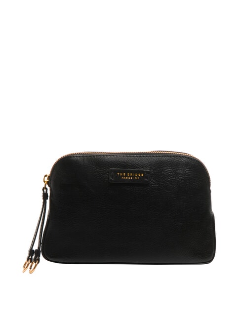 THE BRIDGE CARLOTTA Kosmetiktasche aus Leder Schwarzes Gold - Beauty-Case