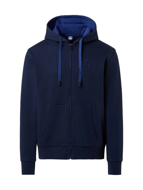 NORTH SAILS LOGO Kapuzenjacke mit durchgehendem Reißverschluss Navy blau - Sweatshirts Herren
