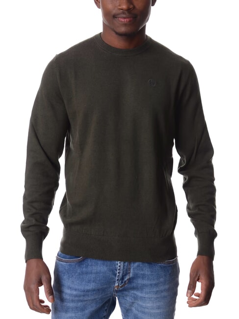 NORTH SAILS 12GG Pullover mit Rundhalsausschnitt Waldgrün - Herrenpullover