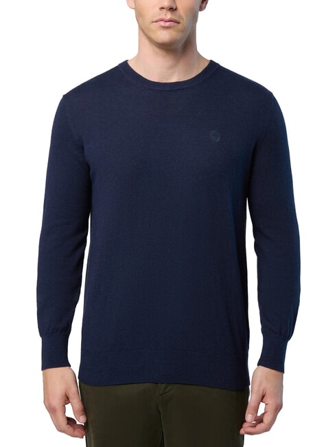 NORTH SAILS 12GG Pullover mit Rundhalsausschnitt Navy blau - Herrenpullover
