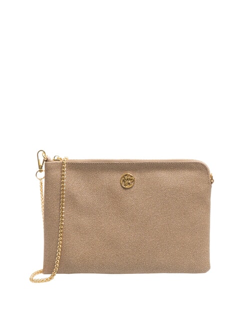 YNOT LUX Clutch mit Metall-Schultergurt BEIGE - Damentaschen