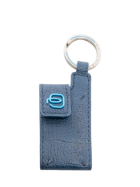 PIQUADRO BLUE SQUARE Schlüsselanhänger / Adresshalter aus Leder  BLAU5 - Schlüsselanhänger und Schlüsseletuis