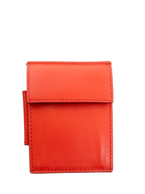PIQUADRO URBAN Geldbörse / Kartenetui aus Leder ROT - Brieftaschen Herren