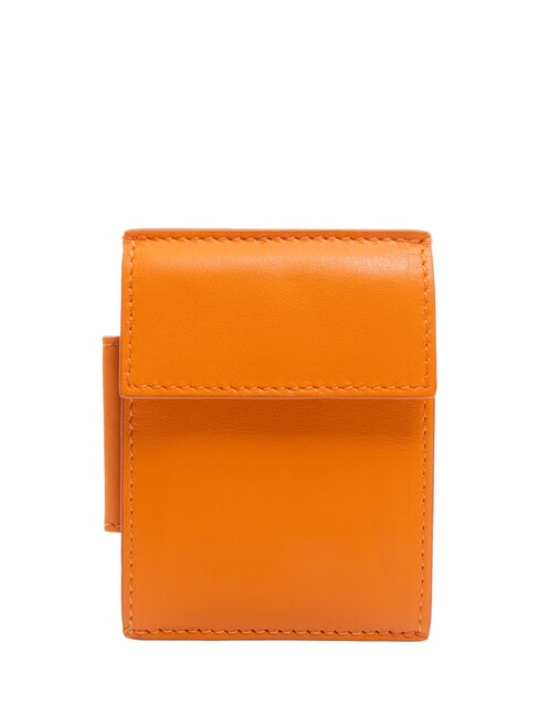 PIQUADRO URBAN Geldbörse / Kartenetui aus Leder ORANGE - Brieftaschen Herren