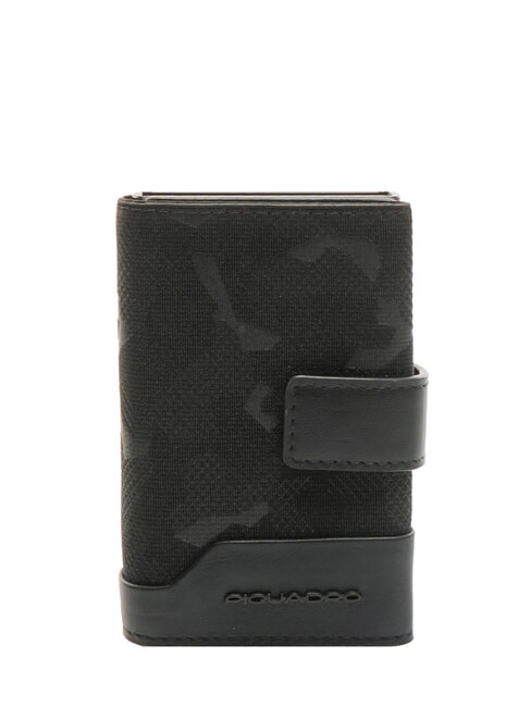 PIQUADRO FXP Kartenetui aus Leder Schwarz - Brieftaschen Herren