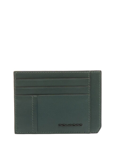 PIQUADRO LIKO Kartenetui aus Leder GRÜN - Brieftaschen Herren