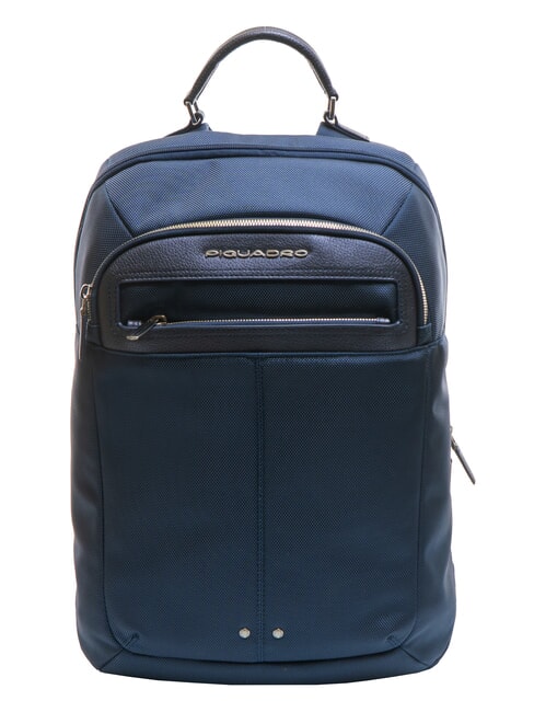 PIQUADRO LINK Rucksack aus Leder und Stoff, 15,6-Zoll-PC-Halterung Avio - PC-Rucksäcke