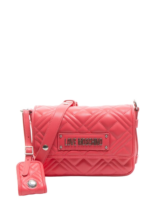 LOVE MOSCHINO QUILTED S Mini-Umhängetasche Fuchsie - Damentaschen